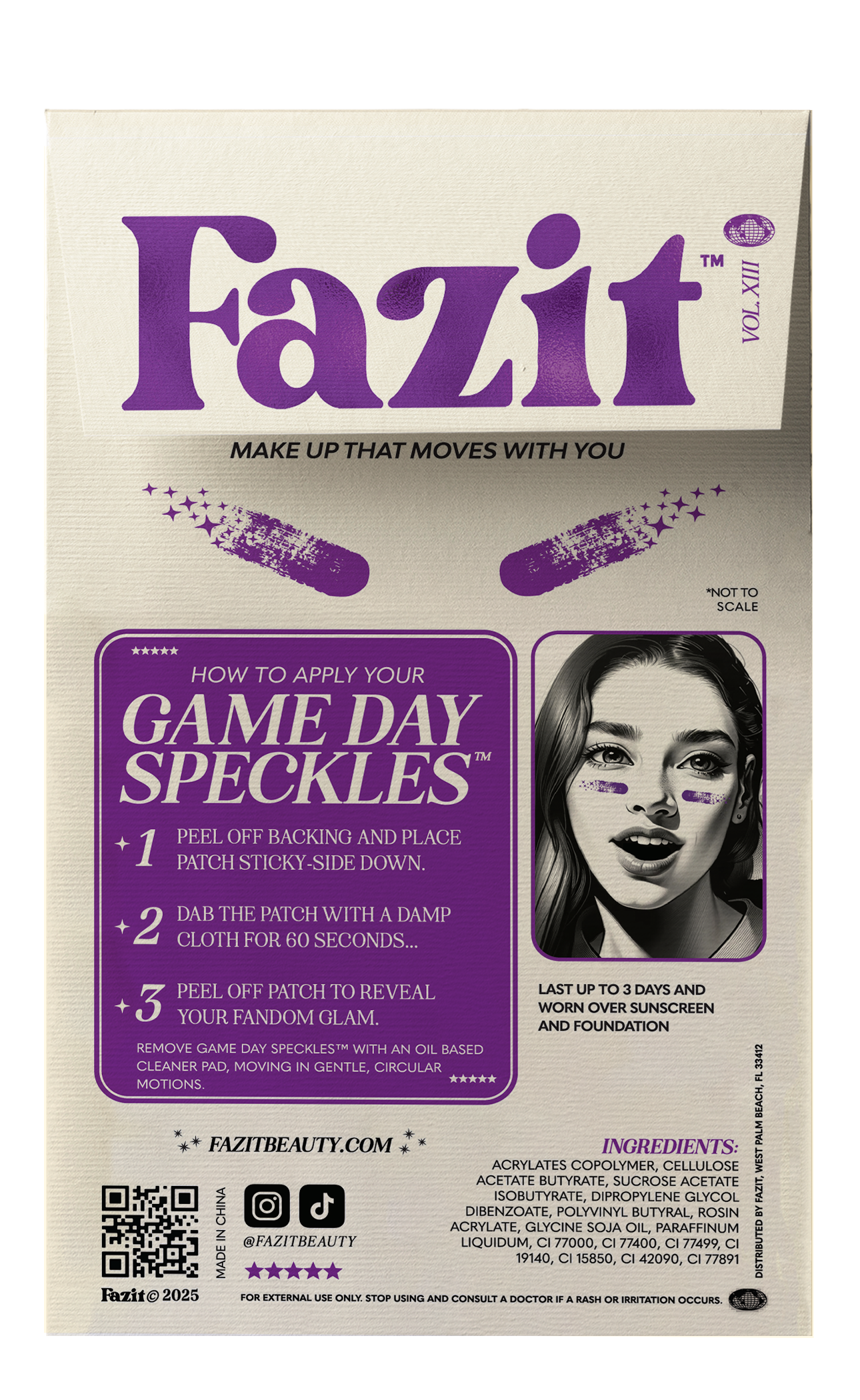 Purple Game Day Speckles