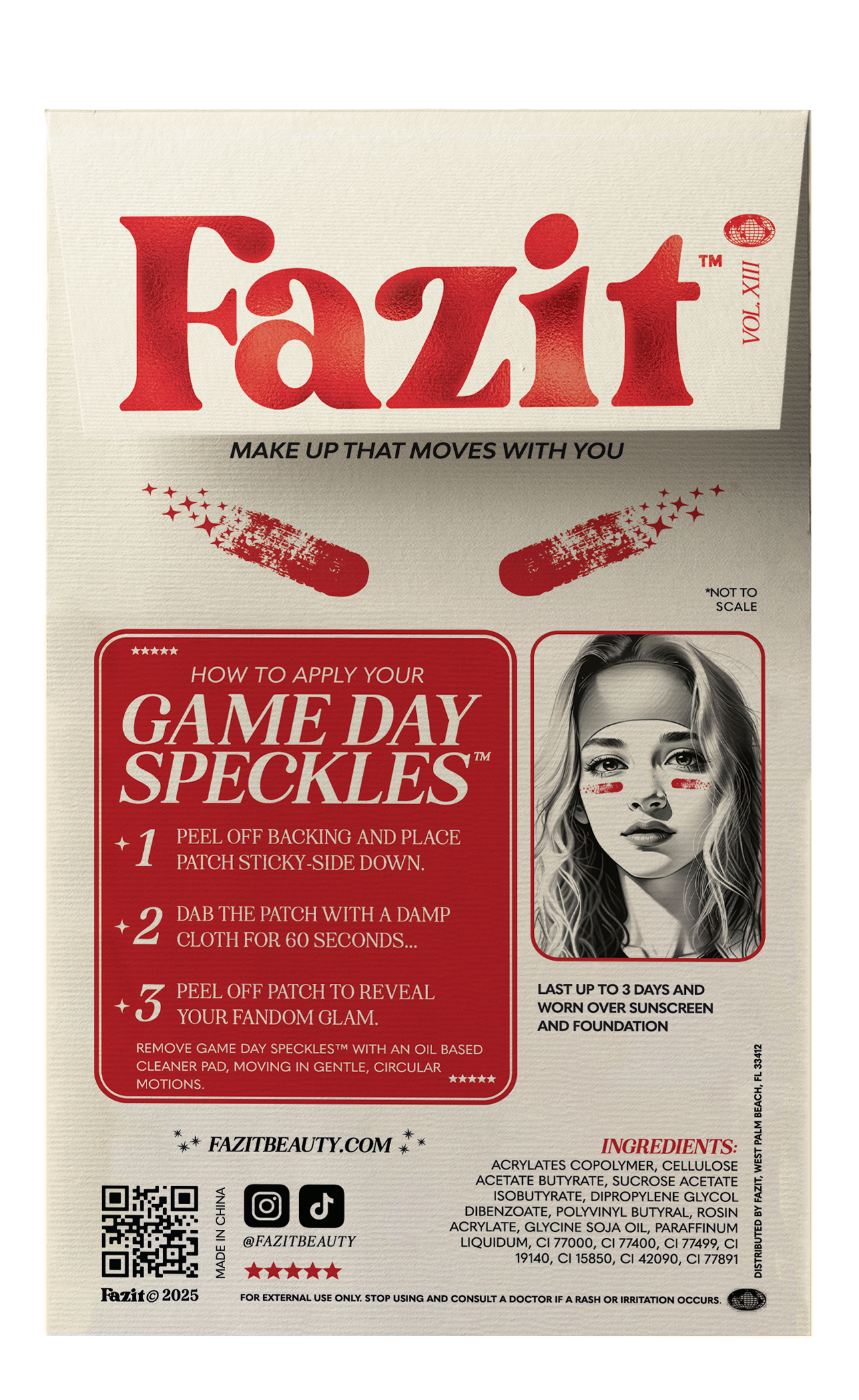 Red Game Day Speckles