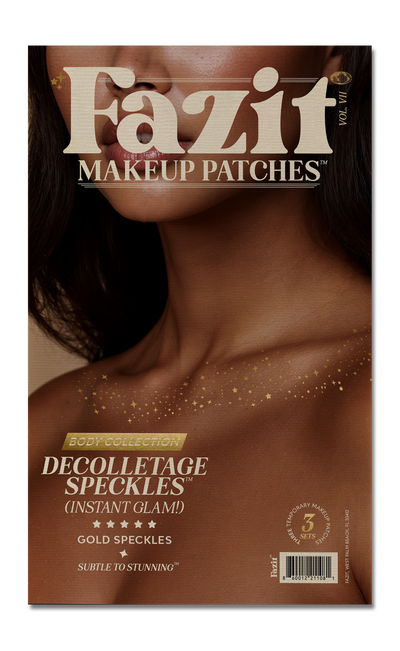 Gold Decolletage Glitter Makeup Patches