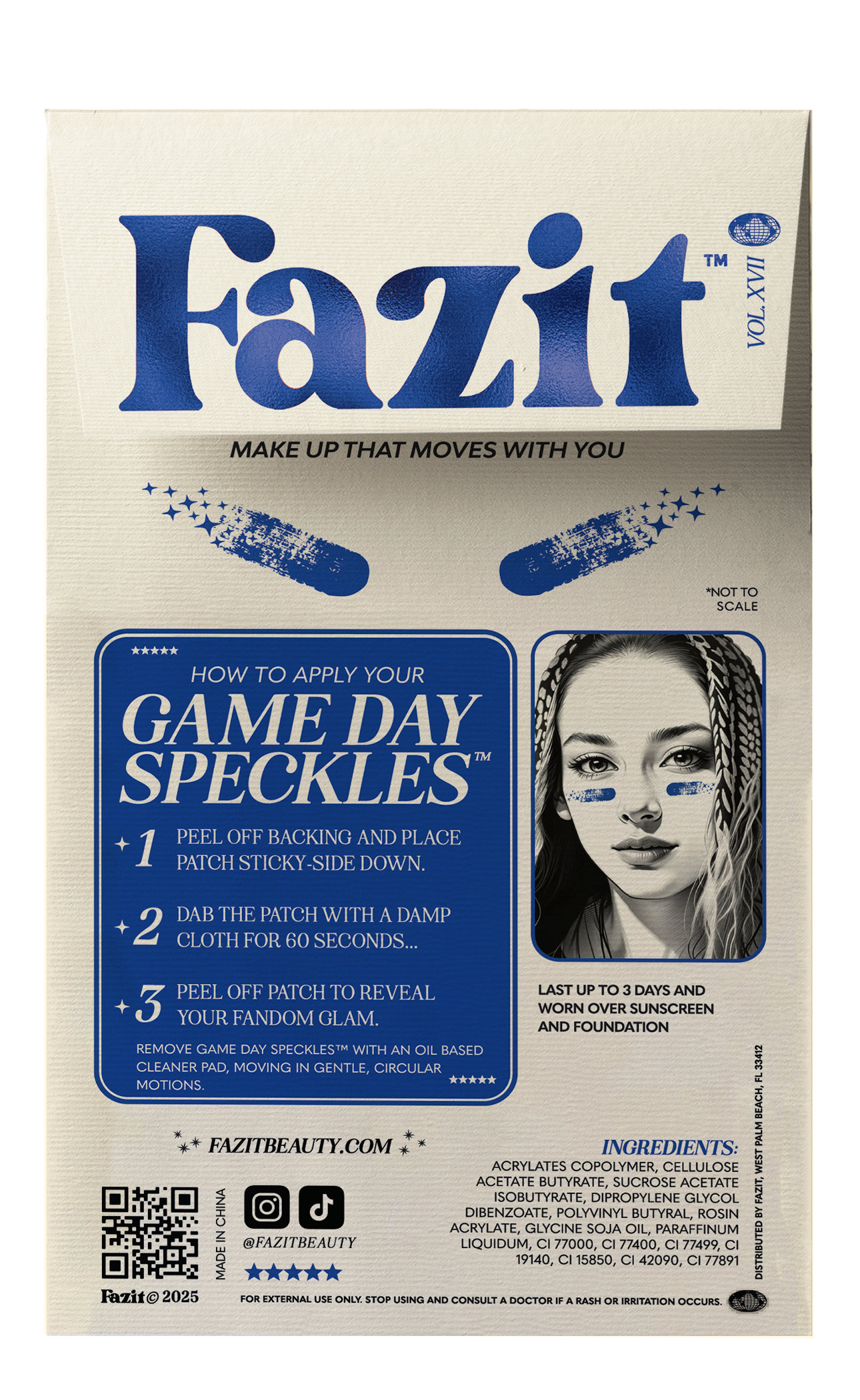 Blue Game Day Speckles