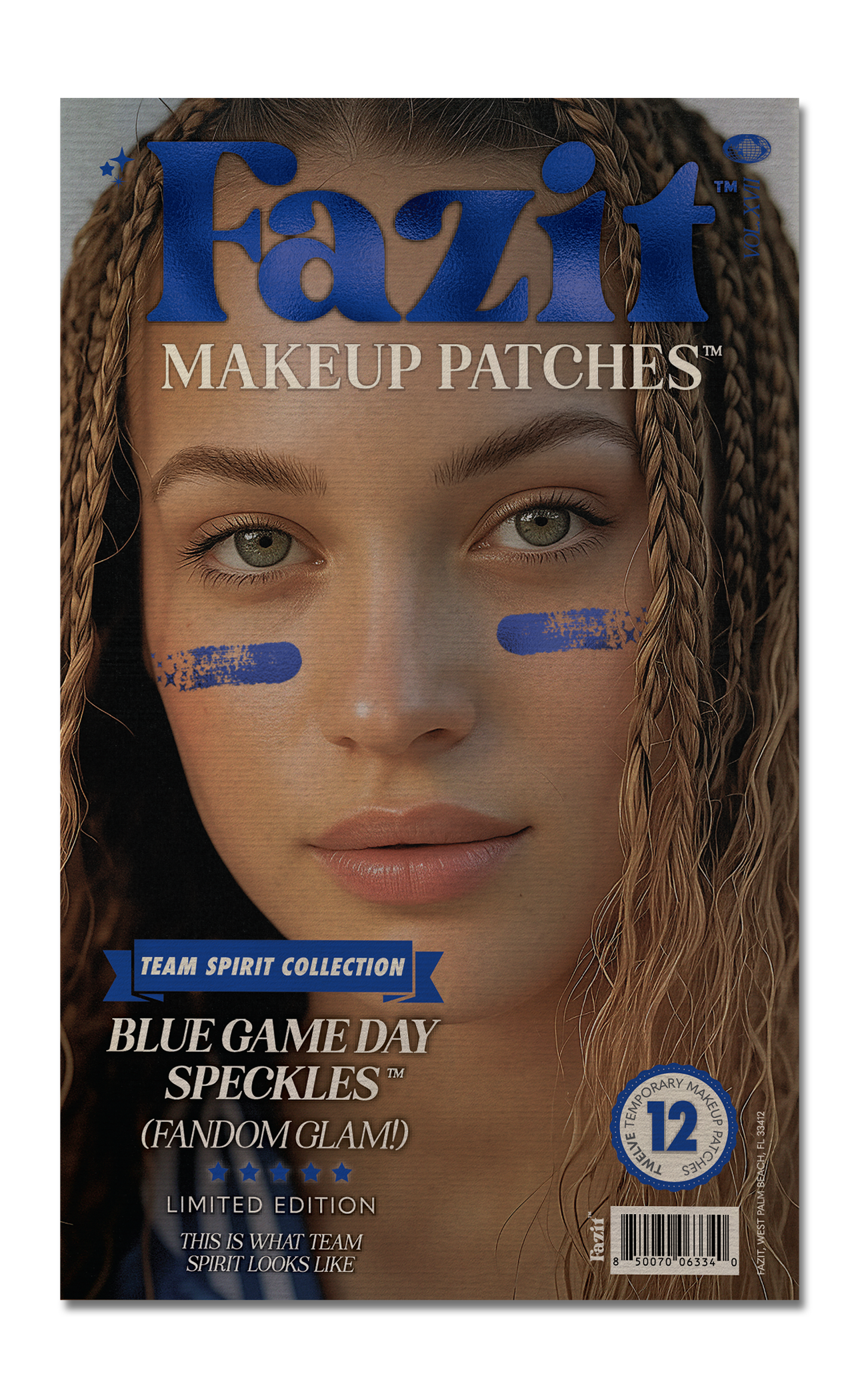 Blue Game Day Speckles