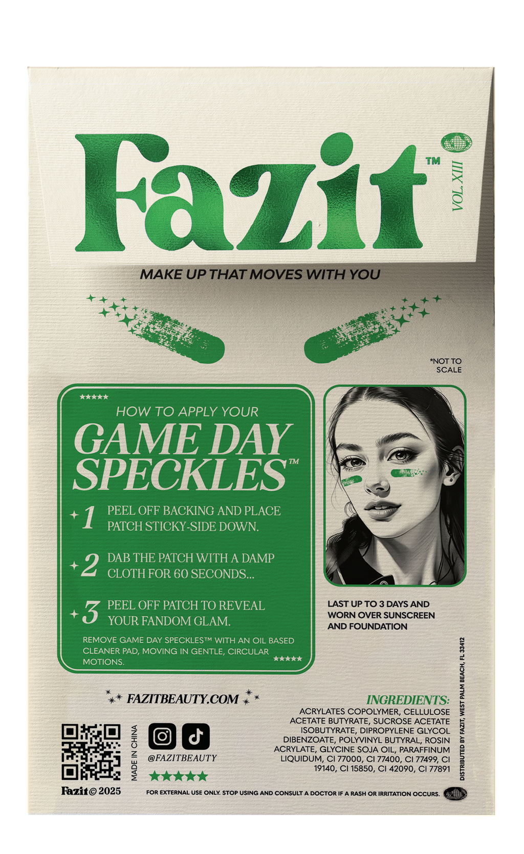 Green Game Day Speckles