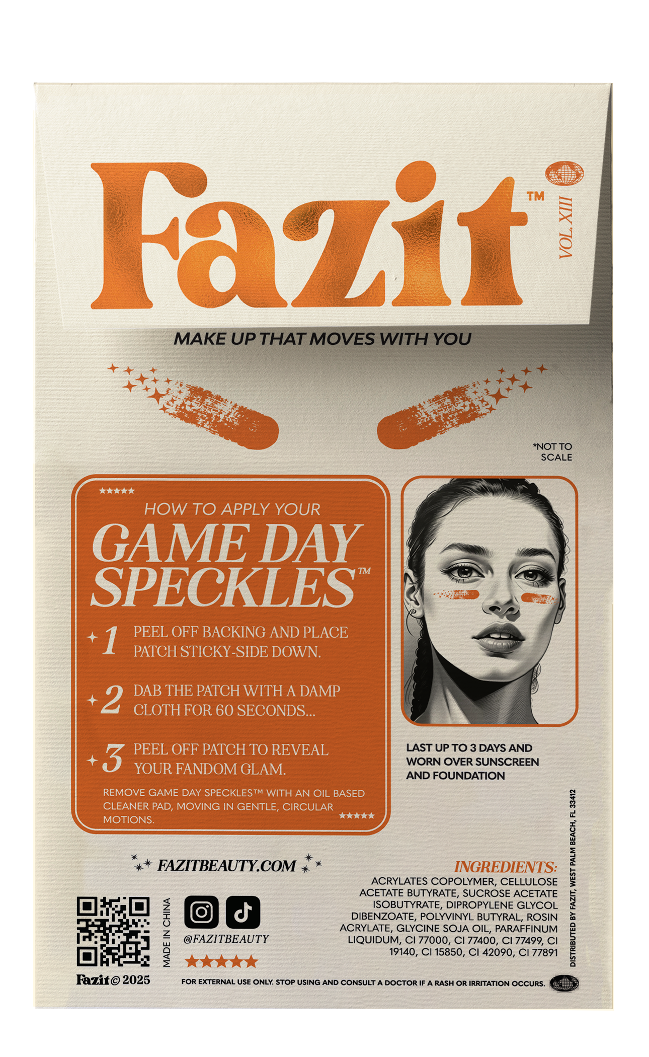 Orange Game Day Speckles