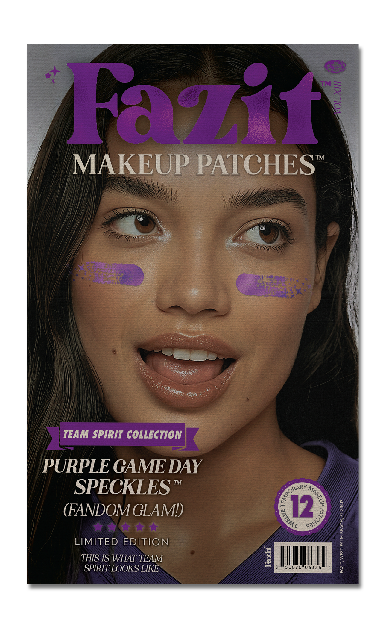 Purple Game Day Speckles