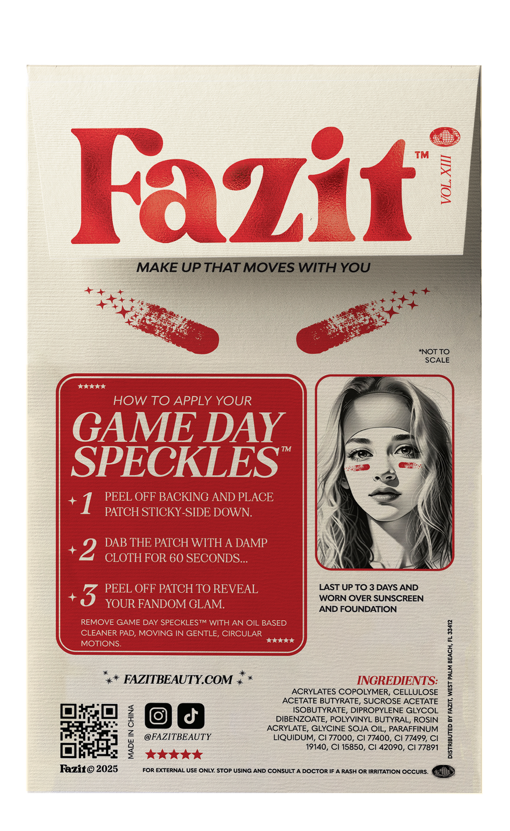 Red Game Day Speckles