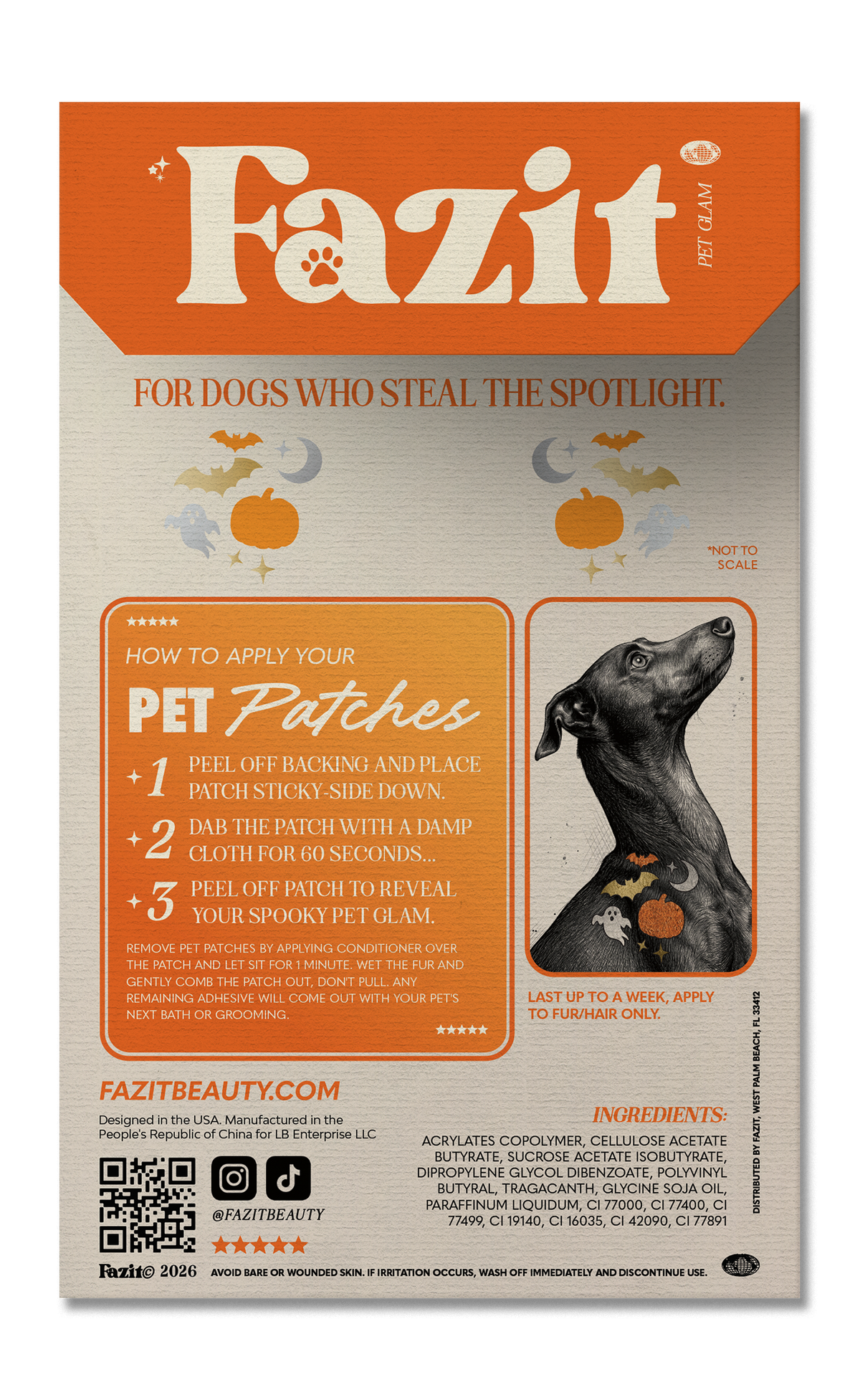 Spooky Speckles Pet Patches