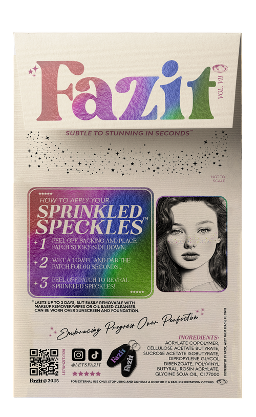 Sprinkled Glitter Freckles Makeup Patches