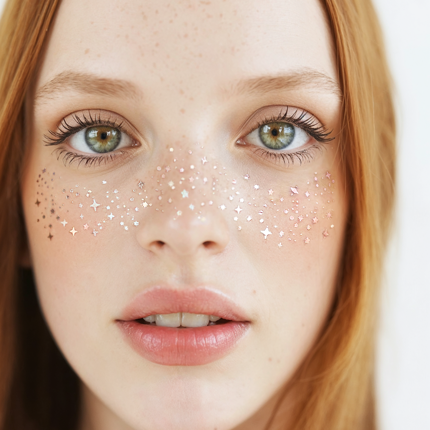 Rose Gold Glitter Freckles Makeup Patches